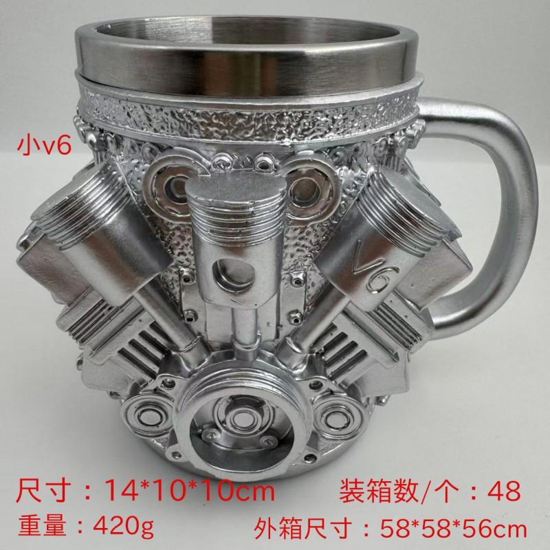 Resin Shark Coffee Mug Novelty Desk Decor Collectible Figurine Gift Men Women Office Home