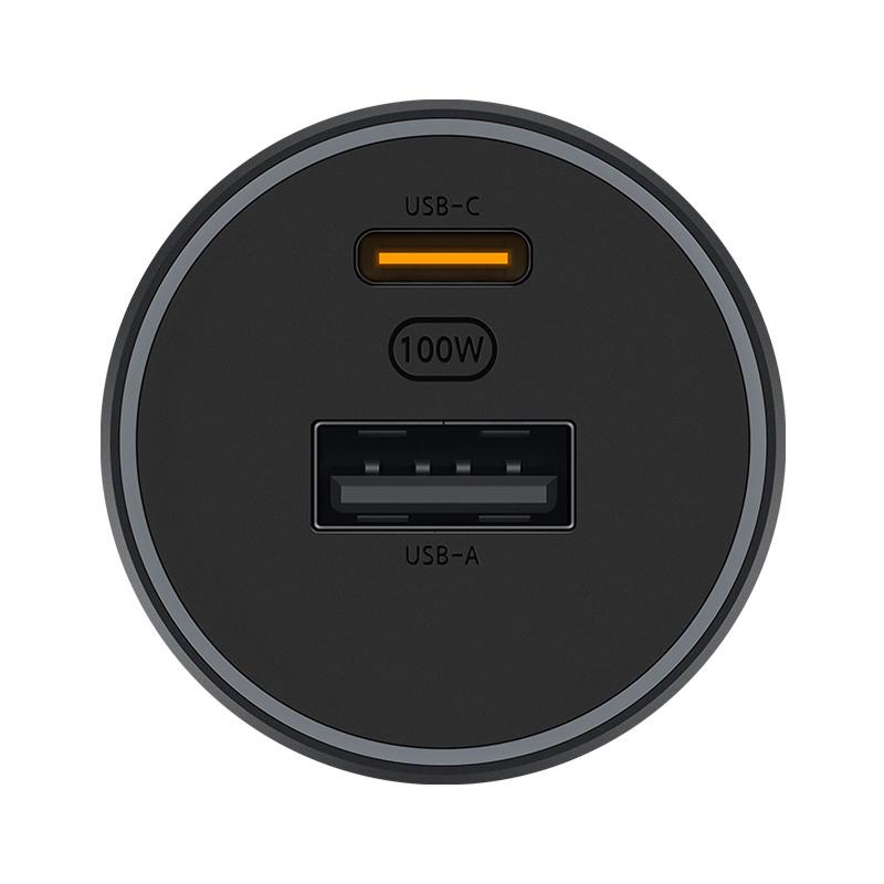 Оригинальное автомобильное зарядное устройство Xiaomi, 100 Вт, быстрая автомобильная зарядка, двойной порт USB-A, USB-C, автомобильное быстрое зарядное устройство для смарт-устройств CC07ZM