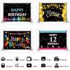 5*3ft Happy Birthday Backdrop Banner Background Cloth Props Party Decorate