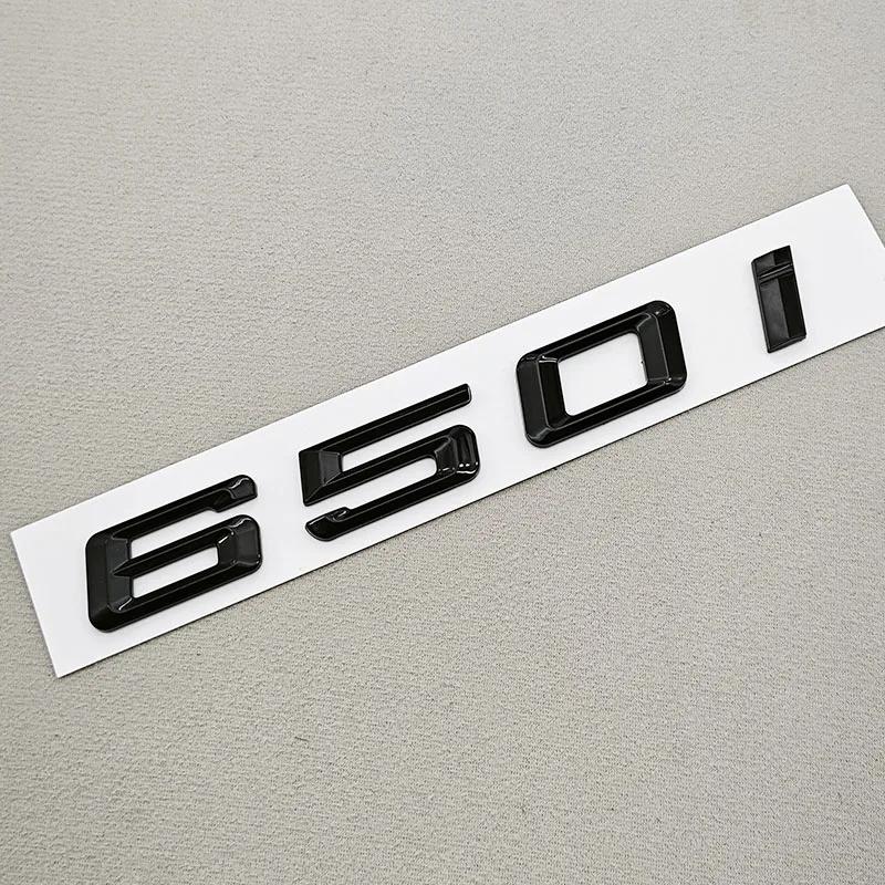 3D Gloss Black Chrome 630i 640i 650i Rear Trunk Emblem Letter Badge Sticker For BMW 6 Series E63 F06 F12 Car Styling Accessories ab2
