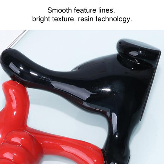 Фигурка жеста Современная двойная рука палец смоляная статуя скульптура для дома и офиса