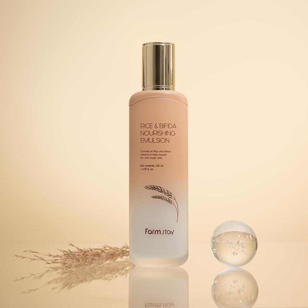 Farmstay Питательная эмульсия с рисом и бифидой 120 мл