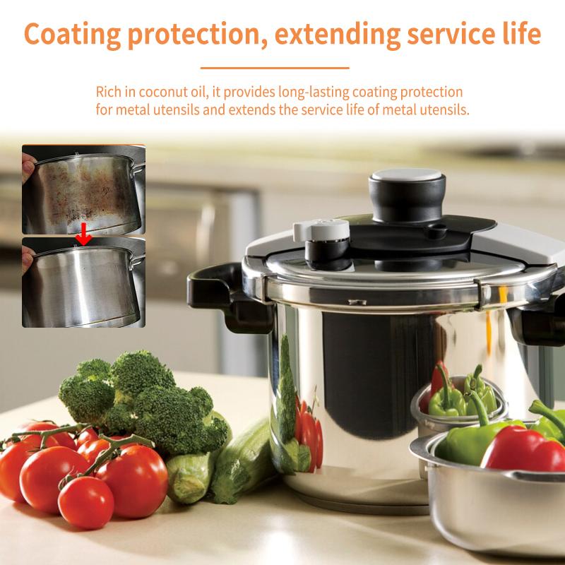 Multi Function Kitchen Decontamination Cleaner Pot and Pan Oil Grease Rust Yellow Scale Remover for Home Surfaces