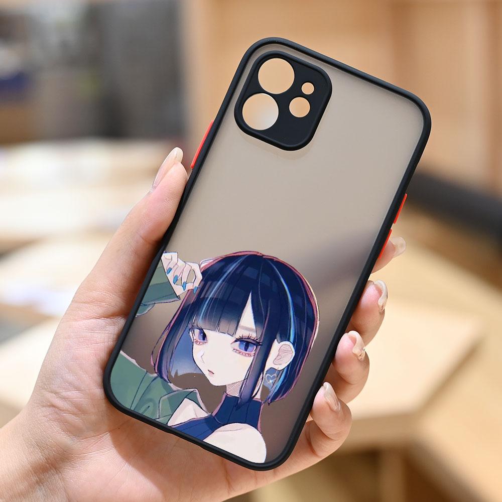 Чехол для телефона GYKZ с рисунком японского аниме для девочек для iPhone 11 Pro 12 XS MAX XR 7 SE 2020 8 Plus Hrad, матовый чехол из ПК, тонкий чехол