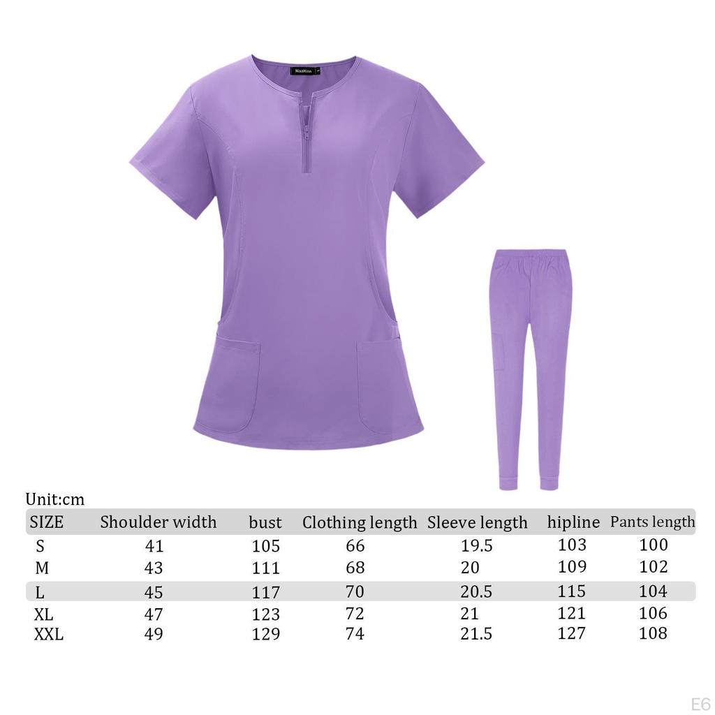 Медицинская форма Пилинг Комплект Медсестра Топ и Брюки Женские Рабочие Костюмы для Спа