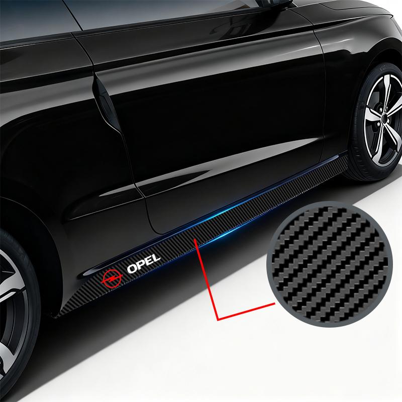 AAAYU1 AAAYQ1 Car door badge decorative stickers side skirt stickers For Opel Corsa Astra Insignia Vectra Zafira Meriva Mokka Grandland Vivaro