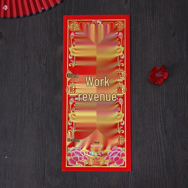2026 Spring Festival Supplies: Gold Letter Couplets & Red Packets Set with Wall & Door Stickers