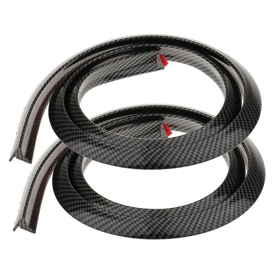 2 шт. 150 см универсальные резиновые накладки на крылья автомобиля цвета карбонового волокна