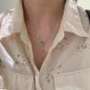 With Diamonds Pendant Necklace Zirconia Metal Sweater Chain Tennis Racket Necklace  Jewelry Gifts