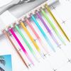 1 Piece Diamond Mouse School Pen Bullet Point Metal Ballpoint Pen Black Writing Pen For Student Rose Gold Stationery