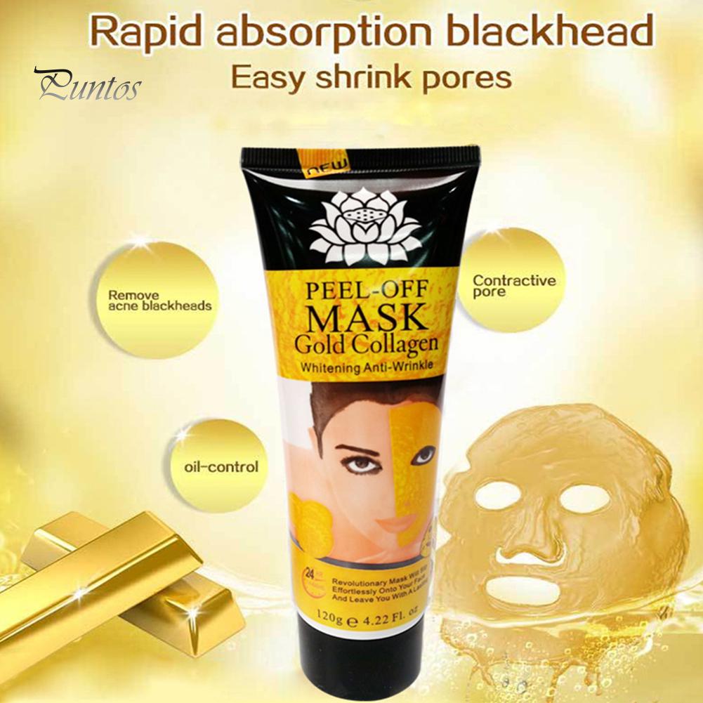 Puntos Skin Care Gold Collagen Peel Off Face Mask Anti Aging Wrinkle Blackhead Remove