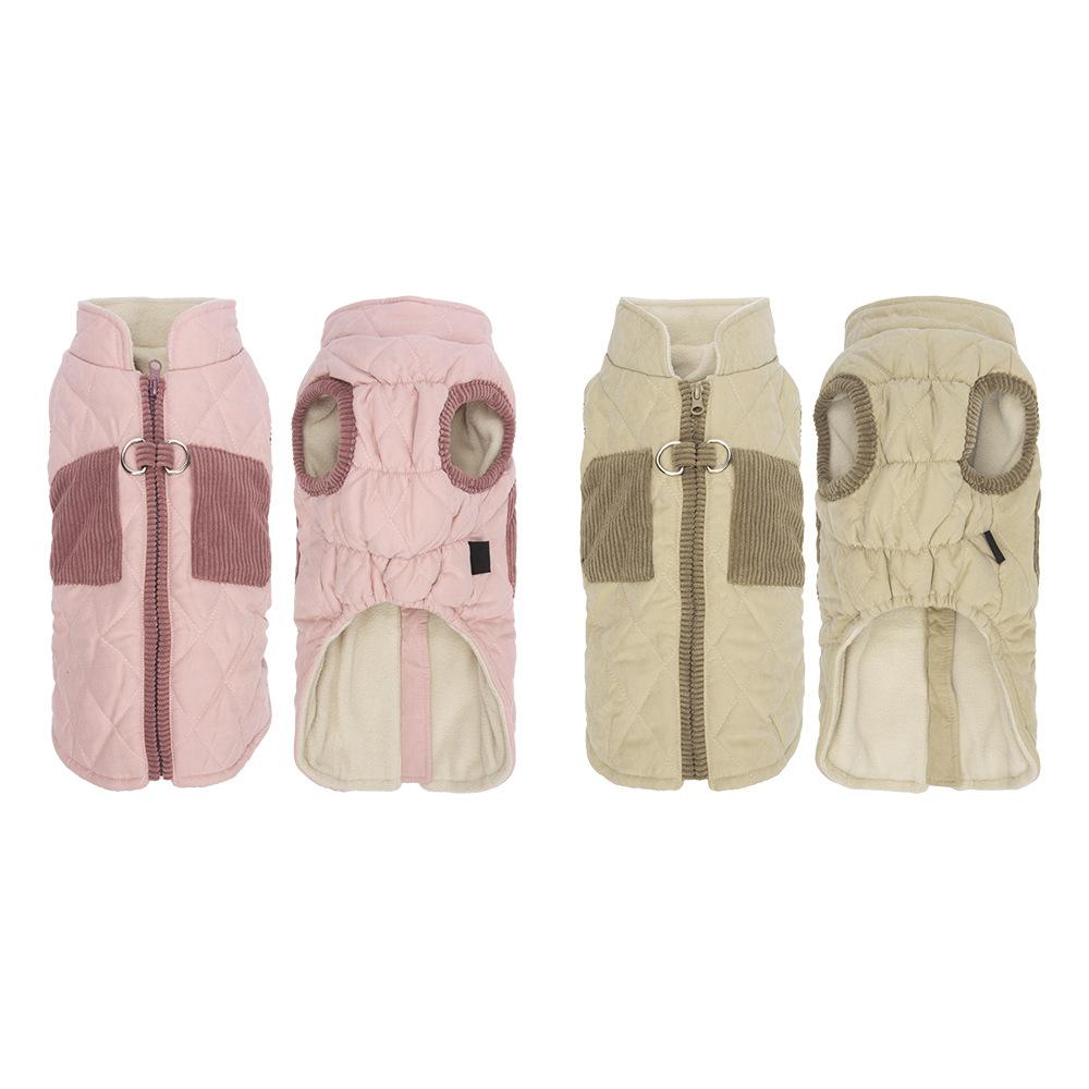 Autumn and Winter Puppy Clothes Pet Clothing Small Dog Cat Pet Dog Teddy Bear Bipod Vest Cotton Coat