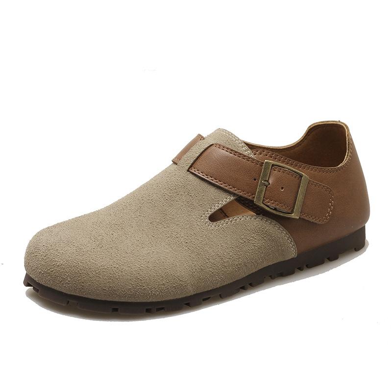 Туфли Boken женские матовые с плоским дном, одна педаль 2024 года, мягкое дно, мягкая поверхность, удобные, уродливые, милые, японские, ретро, с полной сумкой на голове, одинарные туфли