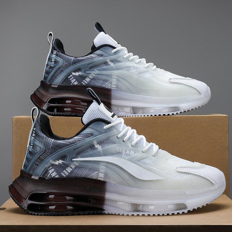 Мужская обувь 2025 весна 2025 новая повседневная беговая амортизация воздушной подушкой спорт туризм весна и осень увеличение роста кроссовки папы