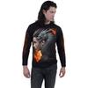 Spiral Direct Unisex Adult Draco Queen Back & Sleeve Print Long-Sleeved T-Shirt