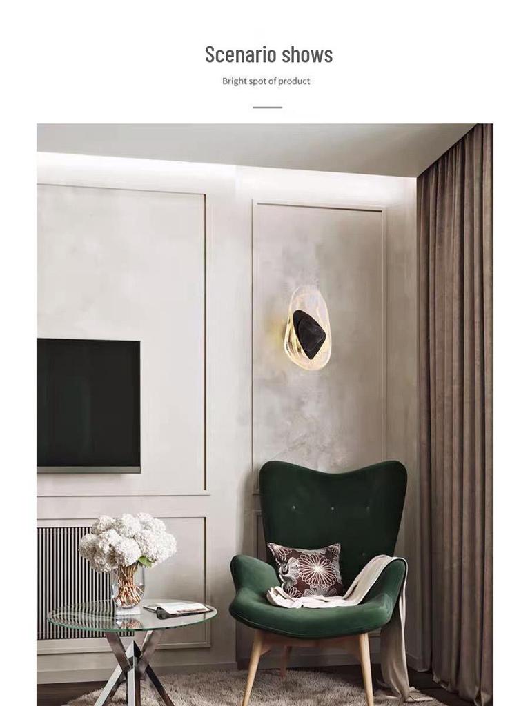 Современный стеклянный настенный светильник в скандинавском стиле - Элегантный и креативный дизайн для гостиной или спальни.