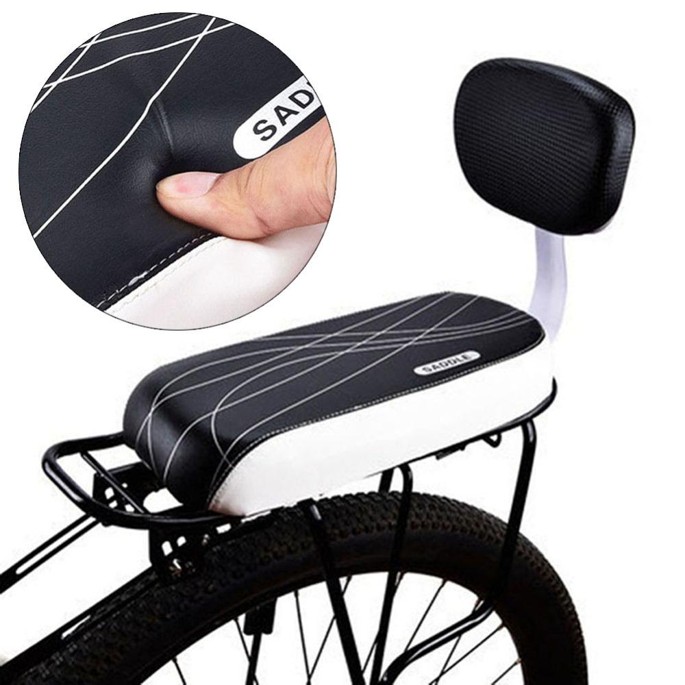 Shock Absorb Bicycle Back Seat Soft Rear Rack Seat Durable Mountain Bike Cushion Outdoor Cycling