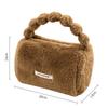 Cute Faux Rabbit Fur Makeup Bag Plush Fashion Skincare Storage Pouch Travel Cosmetic Organizer
