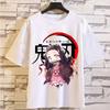 Japanese Anime Demon Killer T-shirt Cartoon T-shirt Men and Women Harajuku Loose Top Couple Outfit Short Sleeved Summer