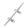 Boat Dock Cleat 10 Inch 316 Stainless Steel Secure Fixation Mirror Polished Marine Rope Cleat for Yacht Speedboat