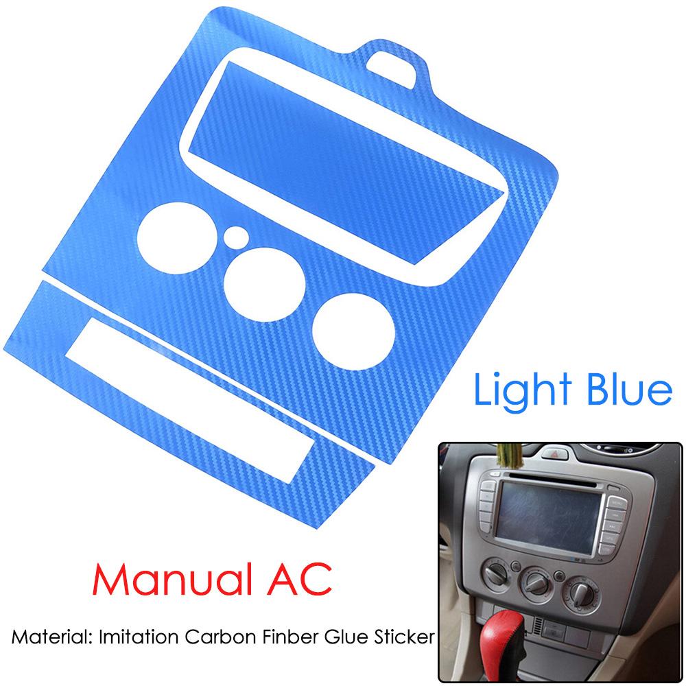 3D карбоновая наклейка Декоративная накладка на центральную консоль для Ford focus mk2 2009-2016 Автоаксессуары