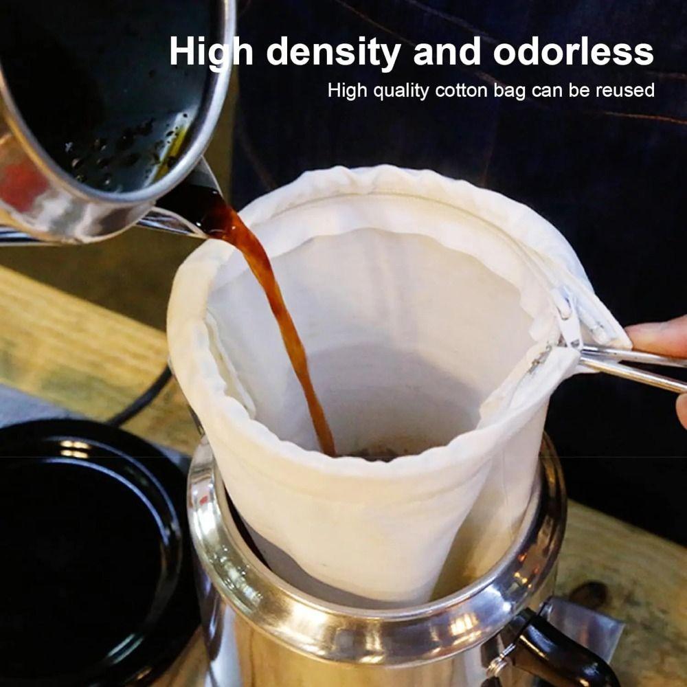 Кухонные принадлежности Стальные кольцевые фильтр-мешки Многоразовые капельные фильтр-мешки для кофемашины
