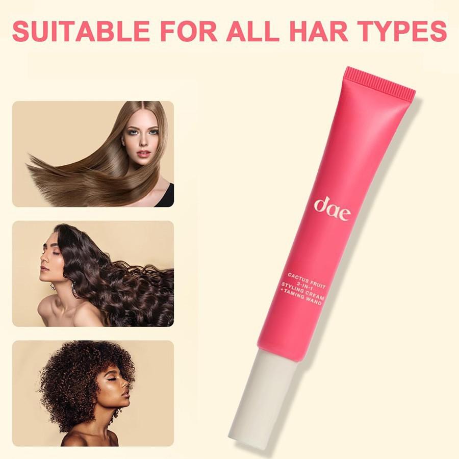 Cactus Fruit 3-in-1 Styler Travel Size - Tame Flyaways Smooth Curls Define Edges Portable Hair Wax Unisex 50ml
