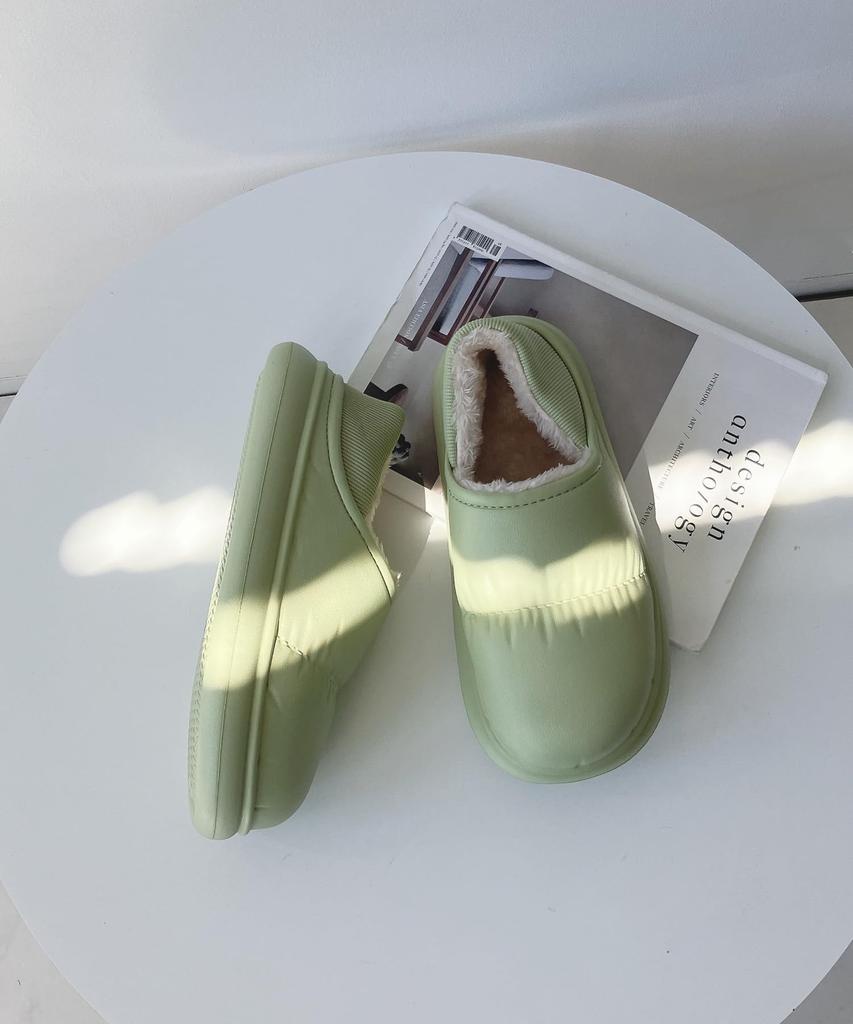 KNOW AS Airy Warm Room Shoes for Outdoor Size M [AS Plus] Shoes, Wear, Mint,