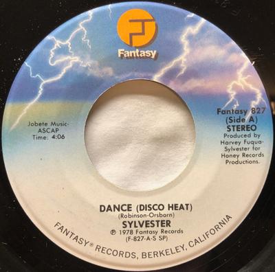 7-дюймовая пластинка SYLVESTER - Dance (Диско-жара) FANTASY827 Fantasy 1978 США Танцевальная и Электронная Б/У