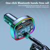 Q7 Bluetooth 5.0 автомобильное зарядное устройство автомобильный Fm-передатчик Bluetooth Hands Free светодиодный фонарь Mp3-плеер True 3.1A двойной порт USB Pd зарядка