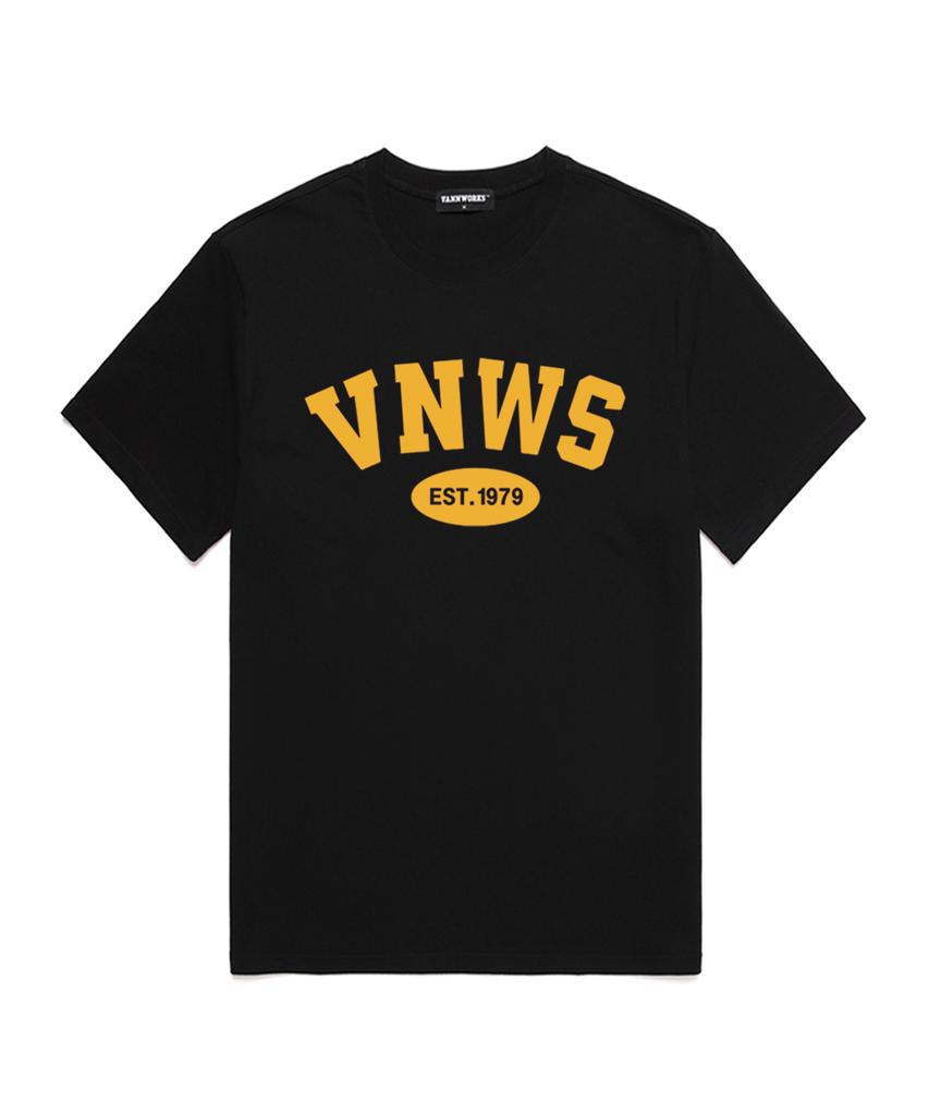 VANNWORKS Vnws Футболка с коротким рукавом и логотипом-аркой (Vs0011) Черный_Желтый