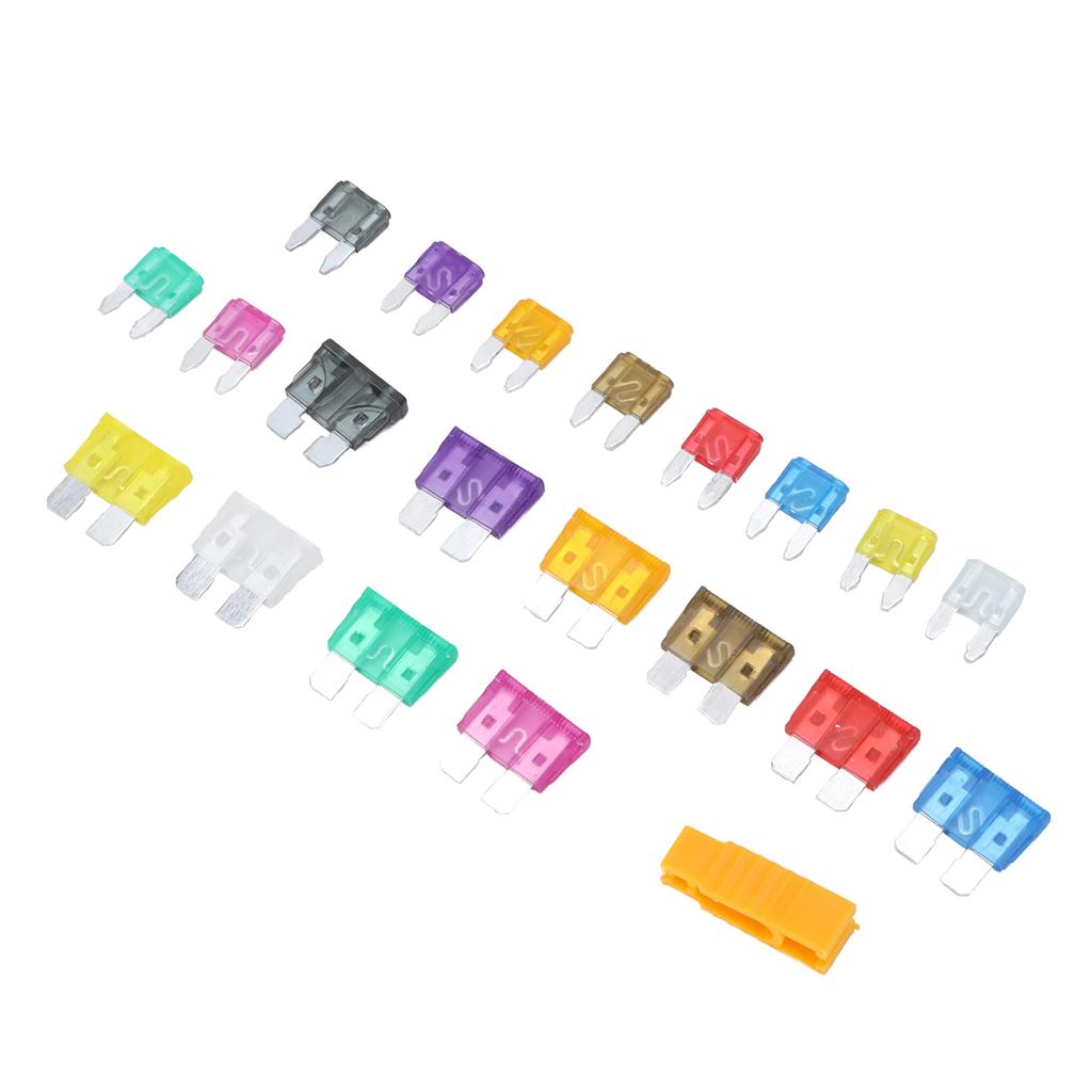 220pcs Blade Fuse Assortment Small Medium Size 2 3 5  7.5 10 15 20 25 30 35AMP for Car Trucks ATVs