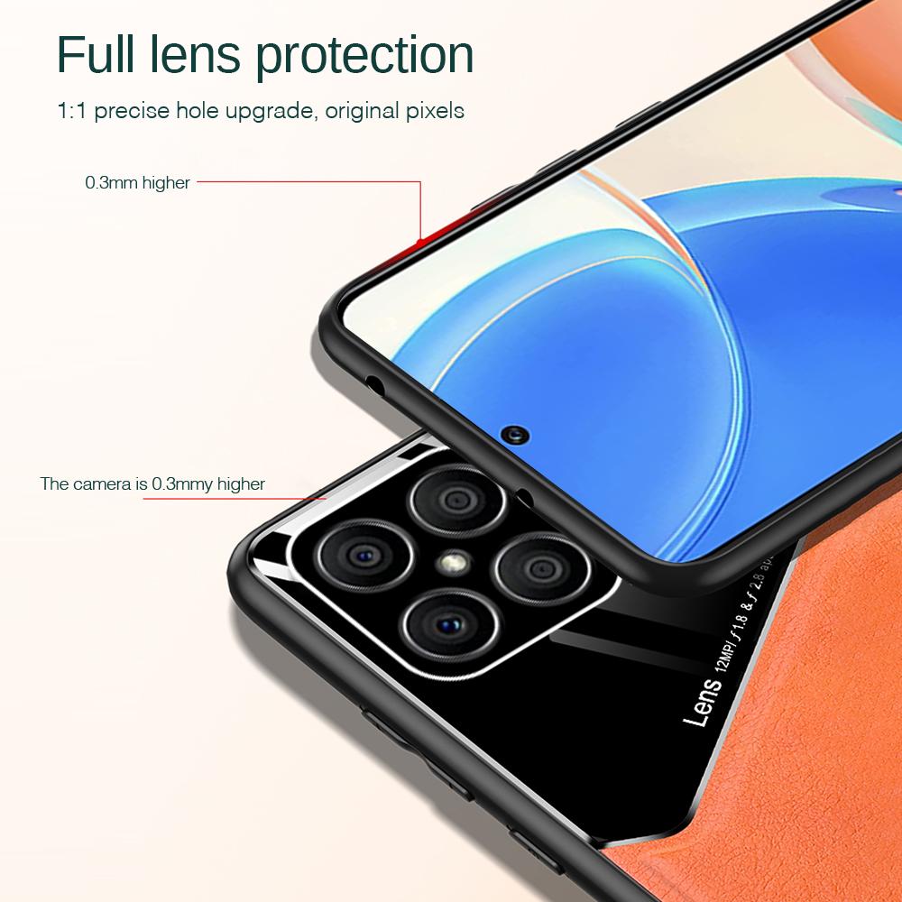 Чехол для Honor X8 с кожаной текстурой, автомобильный магнитный чехол для телефона Honer Honor Xonor X8 X 8 HonorX8 2022, 6,7 дюйма; Противоударный чехол на заднюю крышку