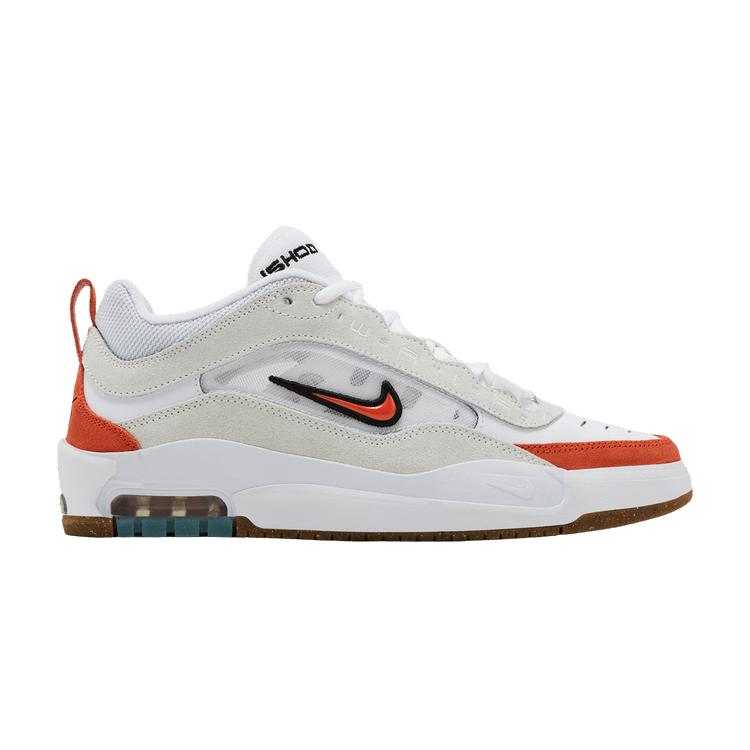 Мужские кроссовки Nike SB Air Max Ishod Wair Белый Оранжевый Каучук Белый/Оранжевый-Саммит Белый-Черный-Каучук Светло-коричневый