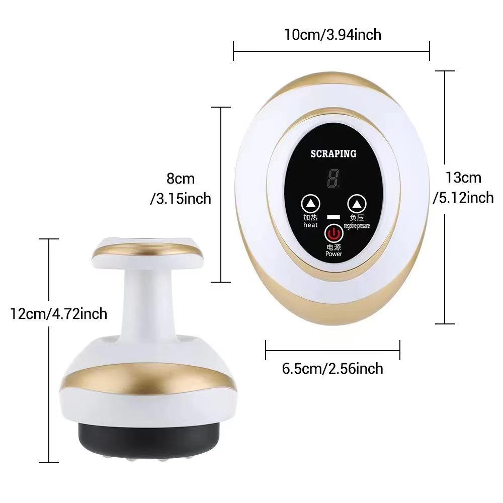 Домашний электрический скребковый массажер Гуаша, баночный массажер для тела, вакуумные банки, присоска, нагревательный сжигатель жира, антицеллюлитный массажер