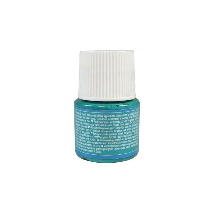 Peinture textile - Pébéo - Setacolor opaque - Turquoise N°87 - 45ml - Couleurs intenses