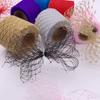1 Roll Ribbon Decor Exquisite Workmanship Easy To Use Net Yarn Decorative Sparkling DIY Mesh Ribbon for Party Decoration