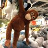 Yuenges Coog Monkey Doll Internet Celebrity Orangutan Doll Gibbon Throw Pillow Long Arm Orangutan Plush Bag
