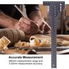 Woodworking Scribing Ruler, T-Shaped Design, Aluminum Alloy Material, T-Shaped Carpenter's Ruler, Carpentry Dash Gauge