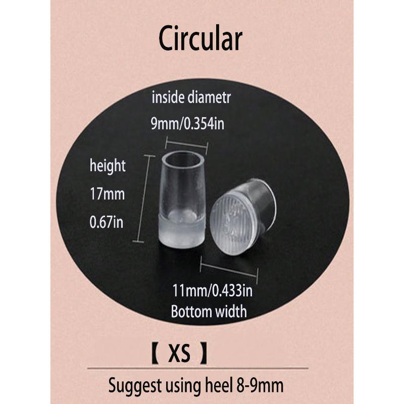 1 пара протекторов для высоких каблуков, сменные набойки для шпилек, тихие полоски против шума, износостойкая накладка для ремонта каблука, защита подошвы