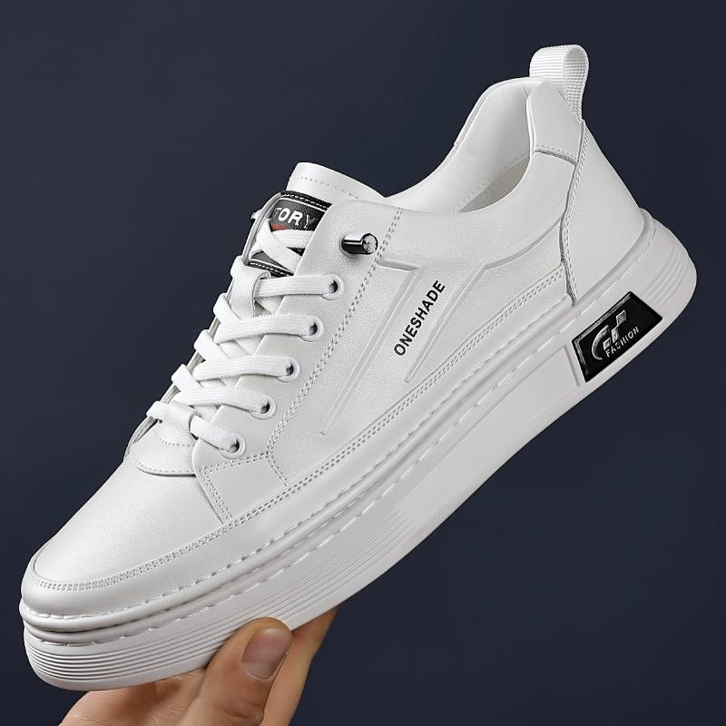 Модные Повседневные Кожаные Туфли для Мужчин На Шнуровке Модные Кроссовки Классическая Мужская Обувь для Ходьбы Tenis Masculino Мужские Вулканизированные Туфли