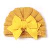 Autumn and winter children's warm knitted hat, baby bow Indian hat, baby wool hat