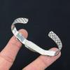 Mothers day Deal Natural Maligano Jasper Birthday Wife Bangle Jewelry 925 Silver