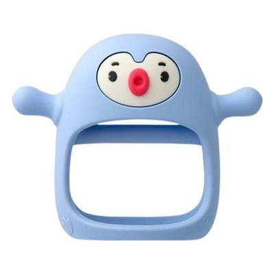 Прорезыватель для зубов LittleLife Smiley Mia на запястье 10 x 12 см, одинарный, нежно-голубой, 1 шт., корейские детские товары