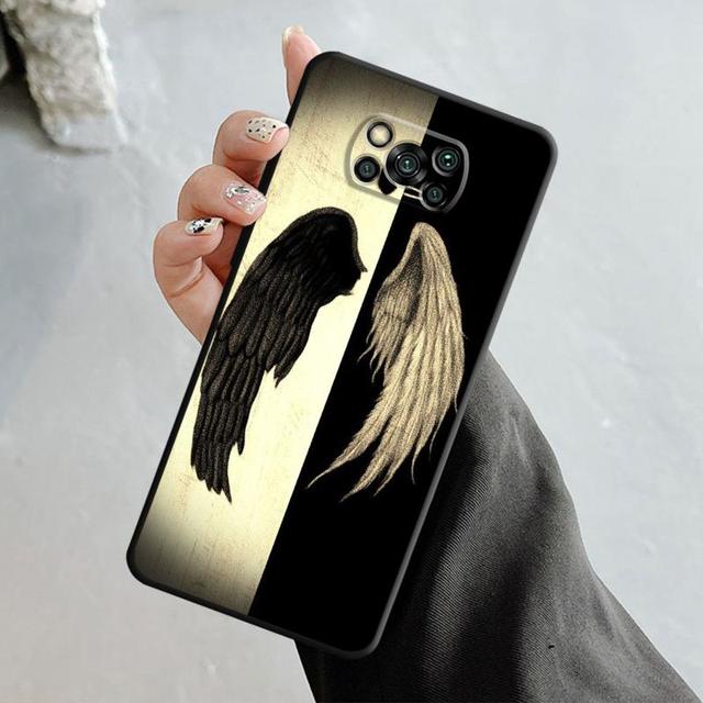 Девушка с крыльями ангела и демона для Xiaomi Poco X3 Nfc X4pro X5 M3 для Mi 12 13 11 10 10t 8 Note10 Lite 11ultra 11t Pro F1 чехол