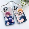 Blue Lock Anime Phone For iPhone 14 13 12 11 Pro Max Mini X Xs XR 6 7 8 Plus SE 2020 Transparent Case