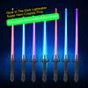 Cool Lights Glow Stick Durable 3 Modes Smooth Edges Kids Adults Luminous Lightsaber Toy with Battle Sounds