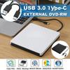 Внешний USB 3.0 DVD/CD-привод для записи и чтения CD/DVD, DVD RW оптический привод, CD/DVD ROM-плеер, для MAC OS, Windows XP/7/8/10