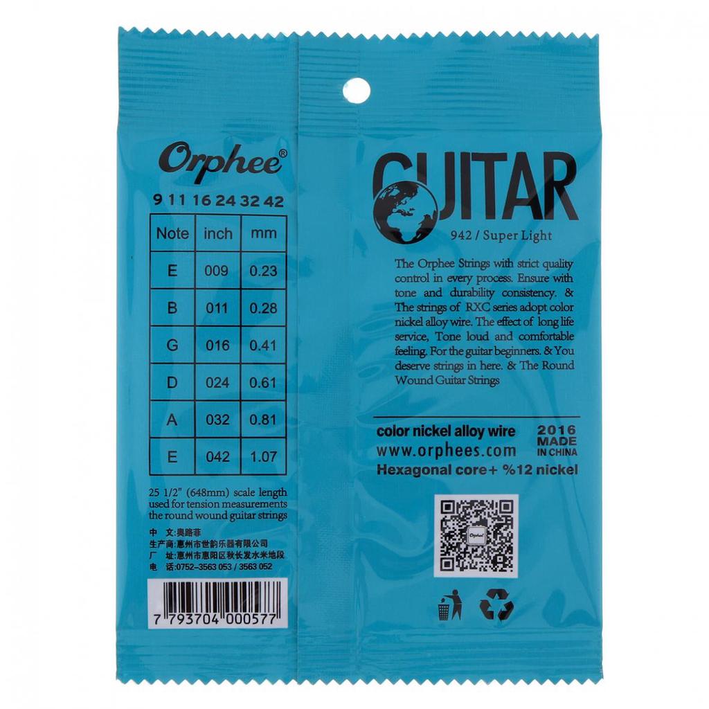 6 шт./компл. гитарные струны, многоцветная проволока из никелевого сплава с отличным ярким тоном