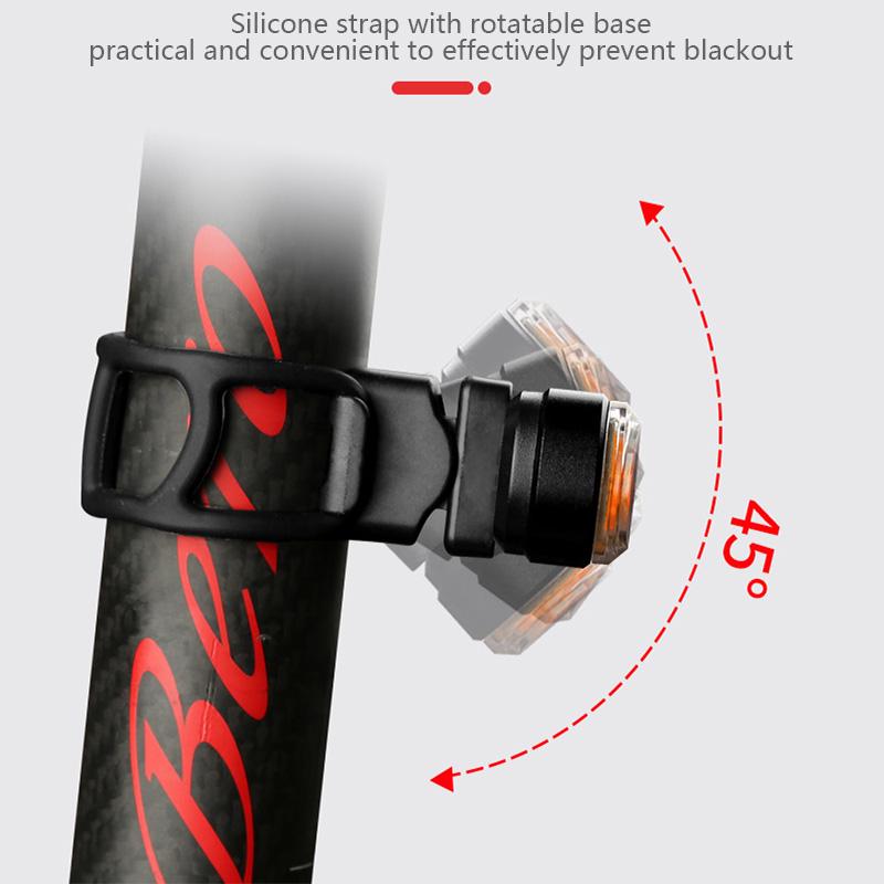 Велосипедные фары Задний фонарь Беспроводной пульт дистанционного управления Светодиодный сигнал поворота USB-зарядка Задний фонарь для горного велосипеда Предупреждающий световой сигнал